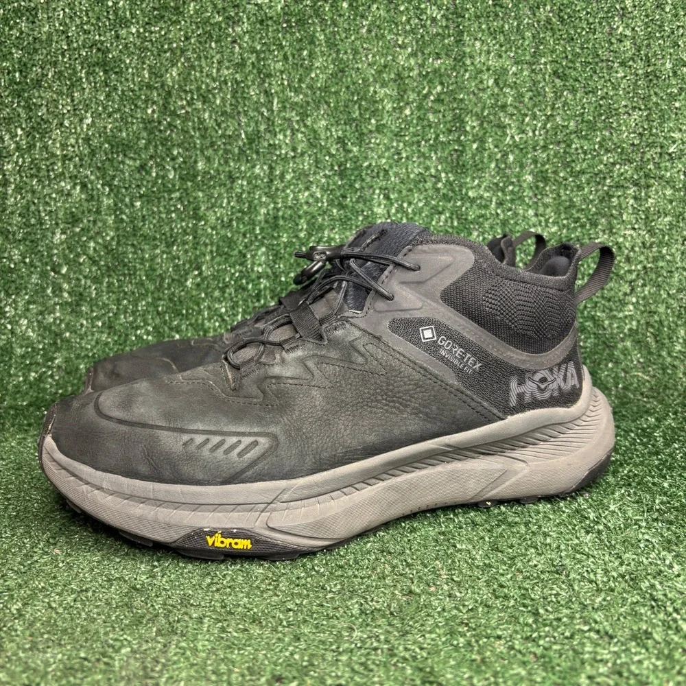 Hoka Transport Chukka GTX Gore-Tex Vibram Hiking Sneaker Boot Black Mens 11.5 D